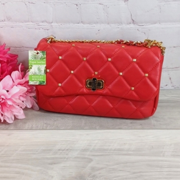 Badgley Mischka Handbags - Badgley Mischka Convertible Strap Quilted Vegan Bag NWT